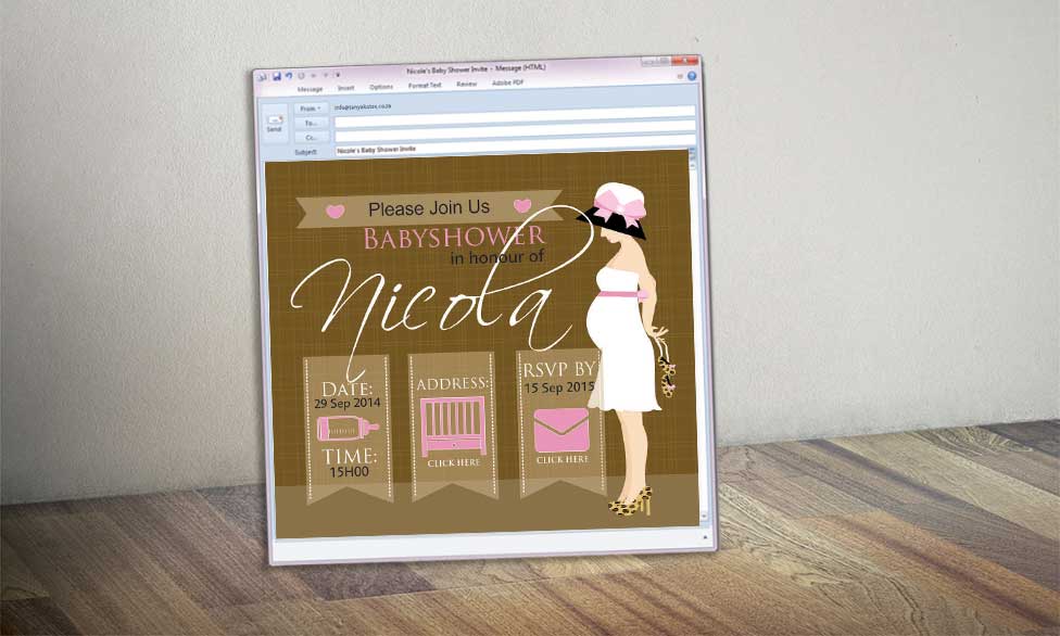 E-invite Baby shower
